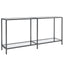 konsolbord 160x35x75,5 cm hærdet glas transparent