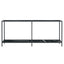 konsolbord 180x35x75,5 cm hærdet glas sort