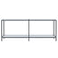 konsolbord 200x35x75,5 cm hærdet glas hvid