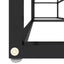 tv-bord 140x40x40,5 cm hærdet glas transparent