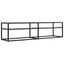 tv-bord 160x40x40,5 cm hærdet glas marmoreffekt hvid
