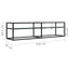 tv-bord 160x40x40,5 cm hærdet glas marmoreffekt hvid