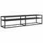 tv-bord 180x40x40,5 cm hærdet glas sort