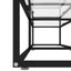 tv-bord 200x40x40,5 cm hærdet glas transparent