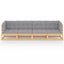 4-personers havesofa med hynder massivt fyrretræ