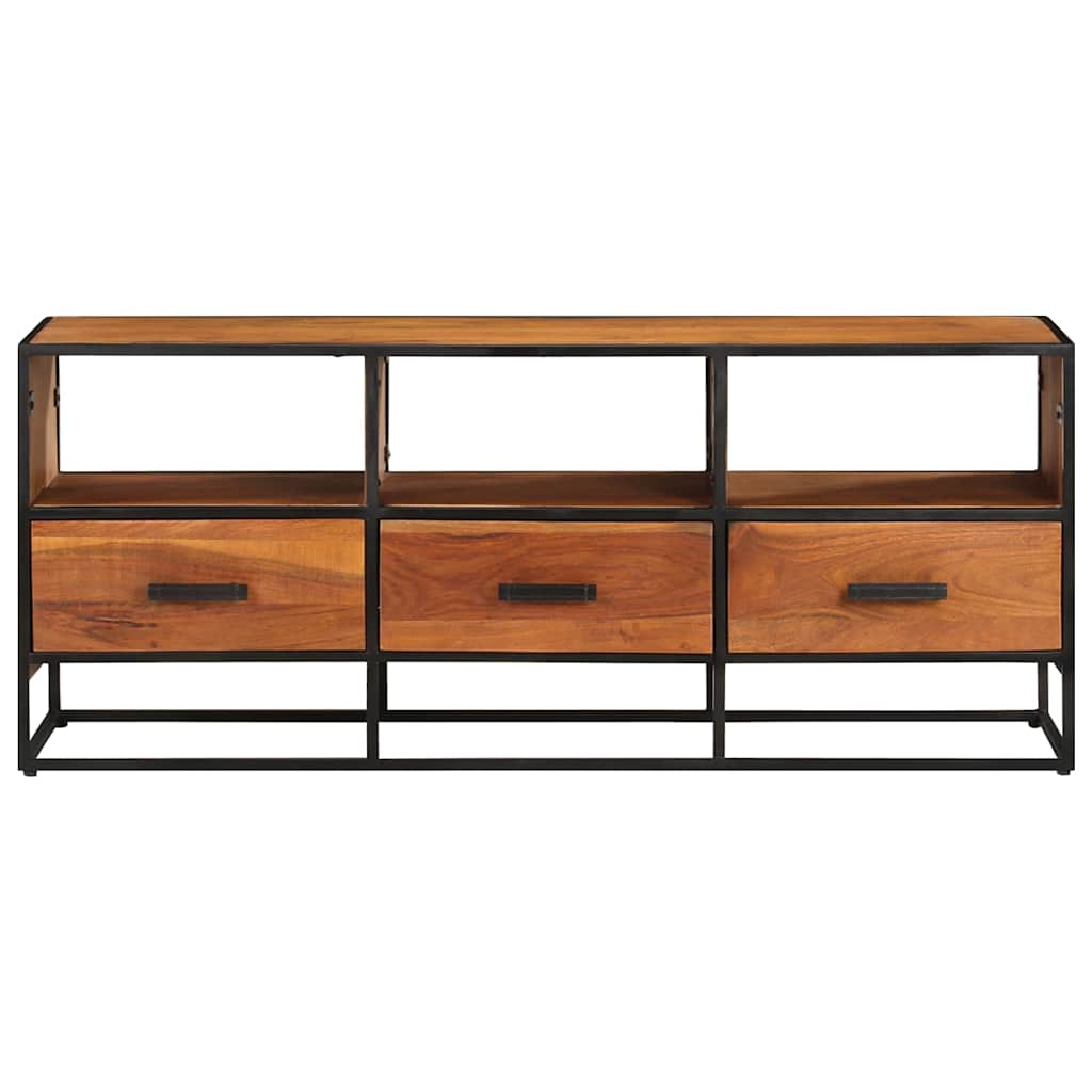 tv-skab 110x30x45 cm massivt akacietræ
