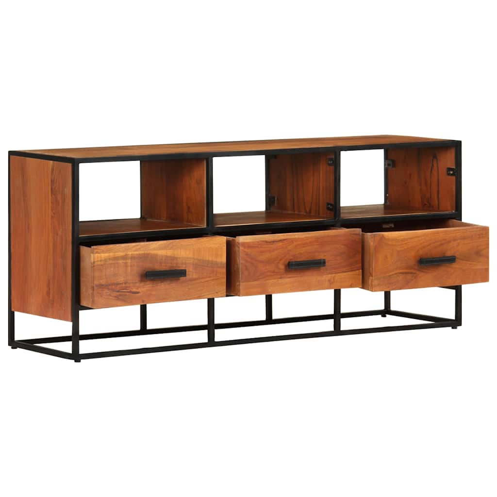 tv-skab 110x30x45 cm massivt akacietræ