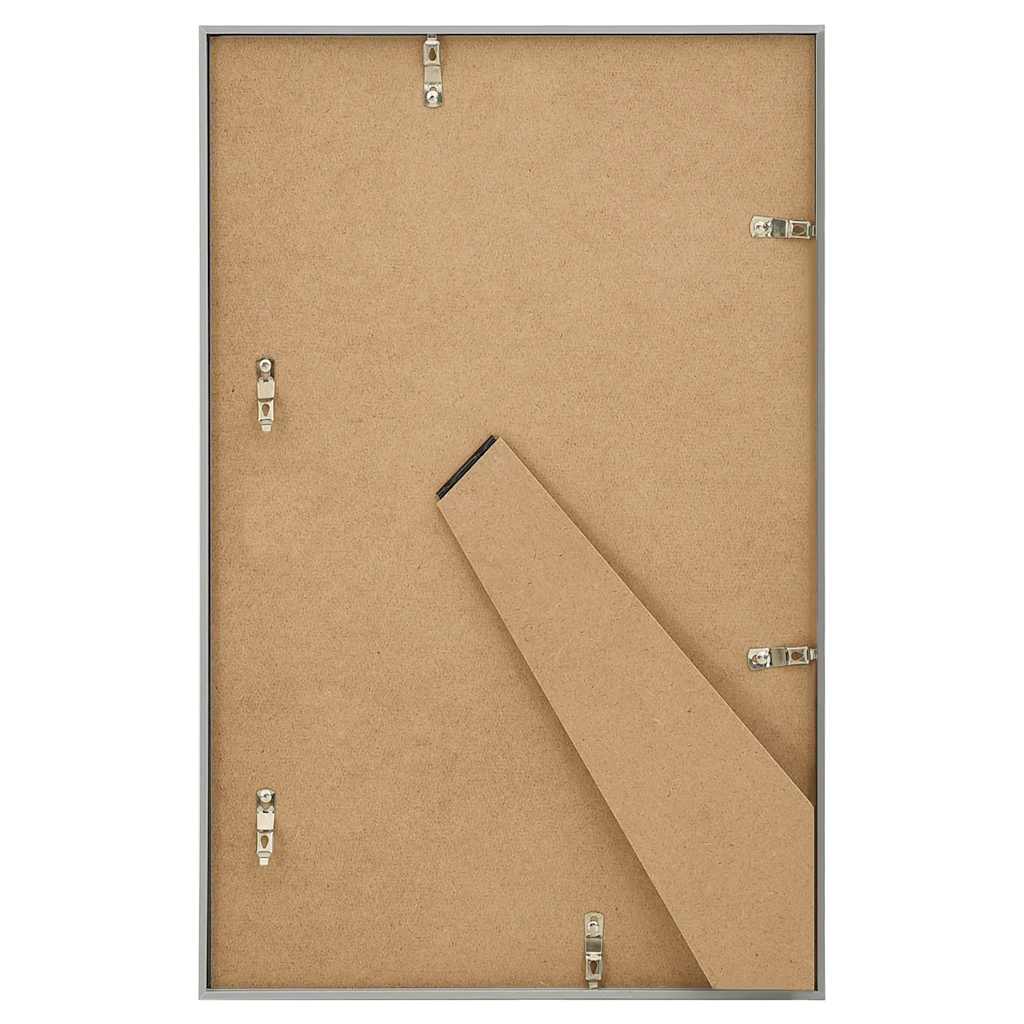 billedrammer 3 stk. til bord 13x18 cm MDF sølvfarvet