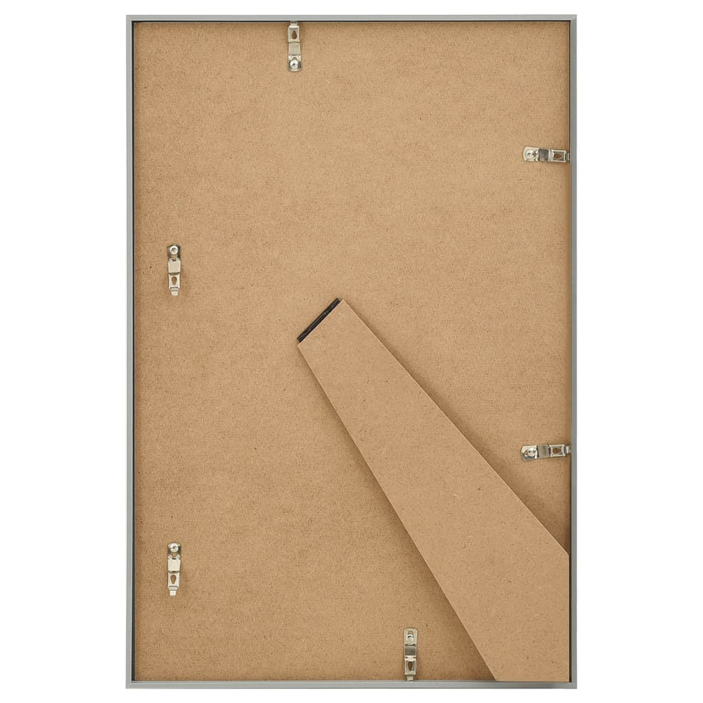 billedrammer 3 stk. til bord 21x29,7 cm MDF sølvfarvet
