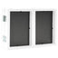 folderamme til 3 billeder 28x18 cm + 2x(13x18 cm) hvid