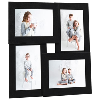 billedramme til 4x(10x15 cm) billeder MDF sort