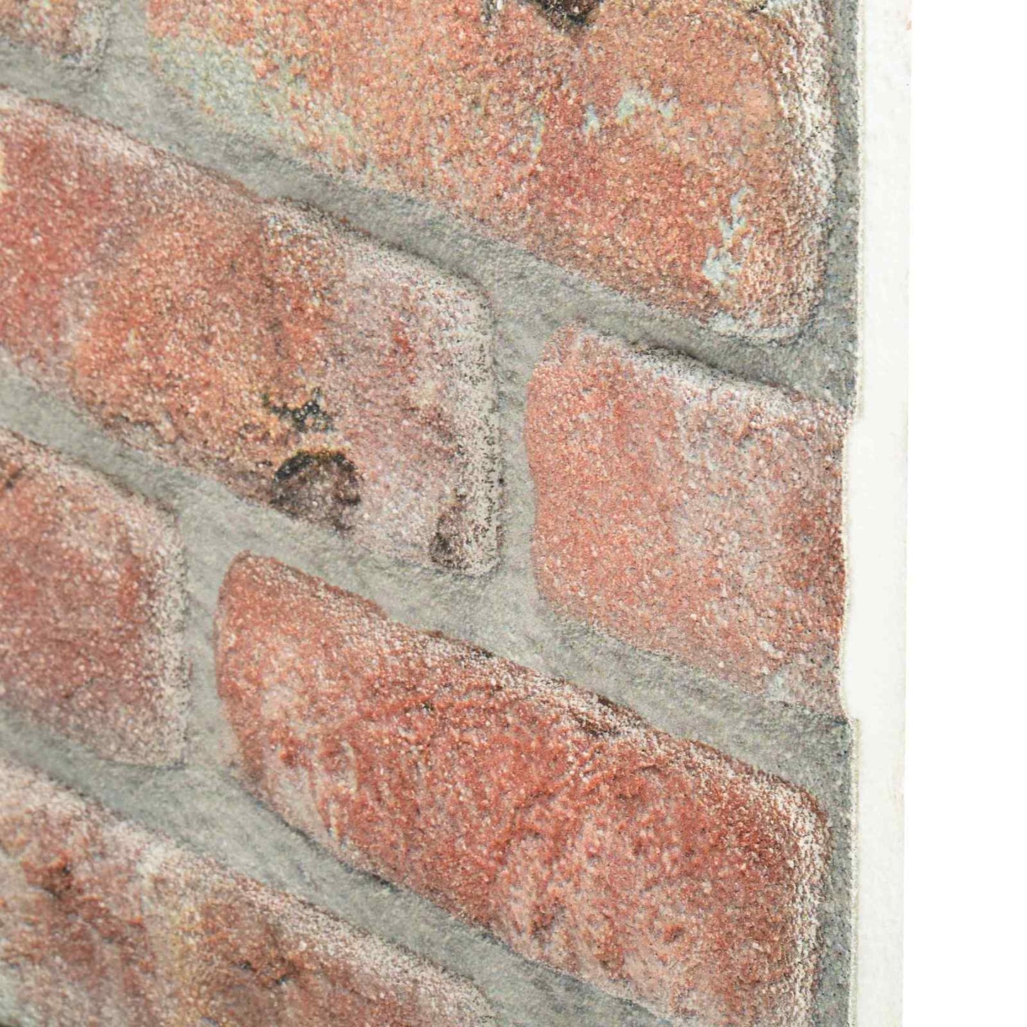 Vægpaneler 10 pcs Rød 100 x 50 cm EPS Skum