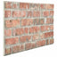 Vægpaneler 10 pcs Rød 100 x 50 cm EPS Skum