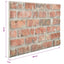 Vægpaneler 10 pcs Rød 100 x 50 cm EPS Skum