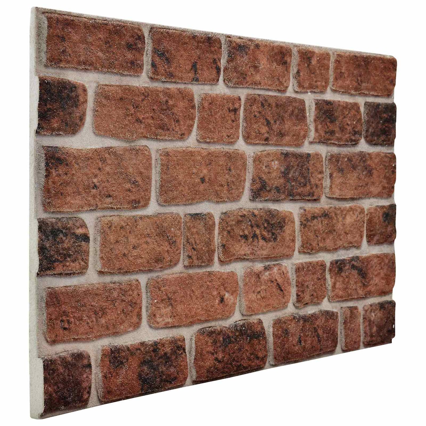 Vægpaneler 10 pcs Brun Mursten 100 x 50 cm EPS Skum