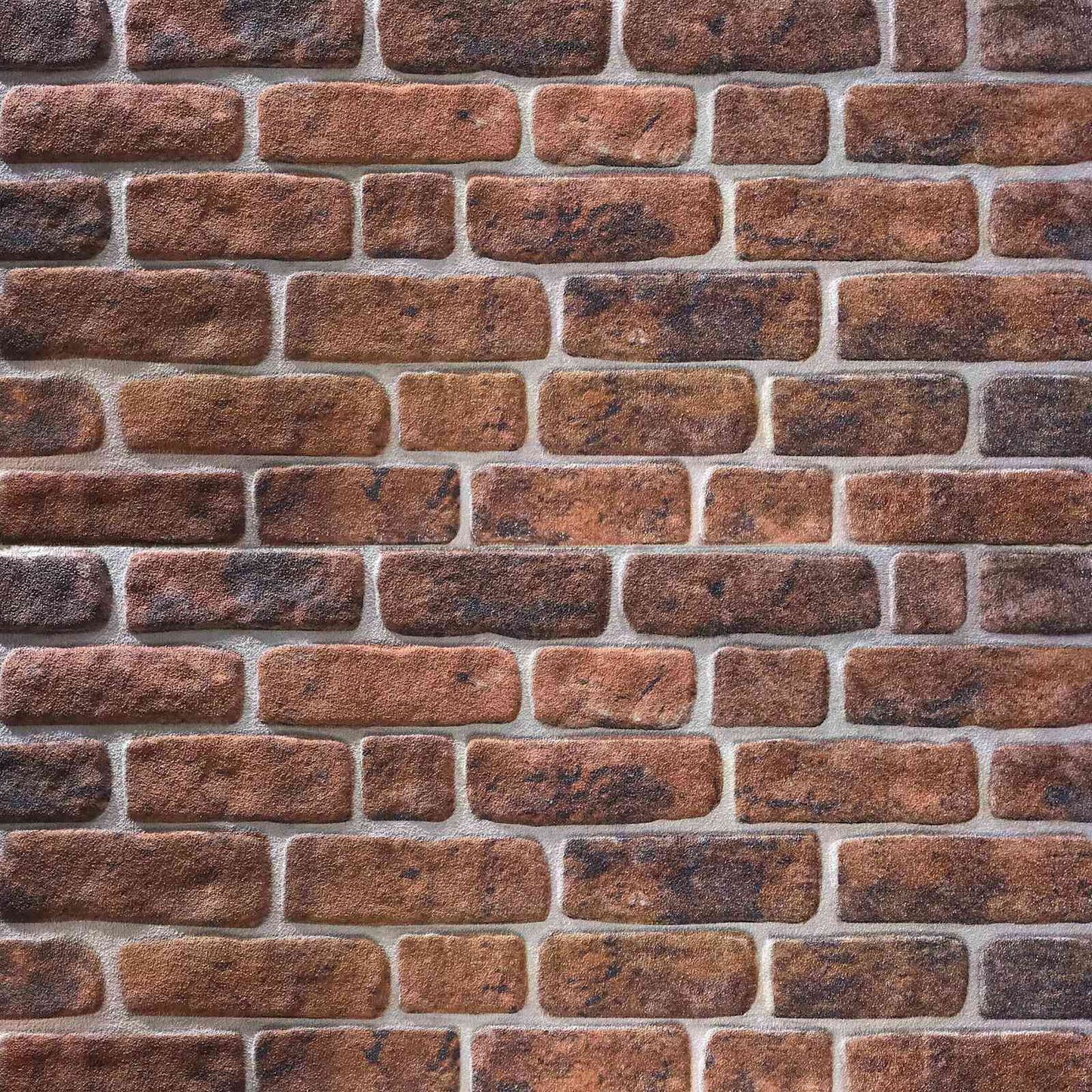Vægpaneler 10 pcs Brun Mursten 100 x 50 cm EPS Skum