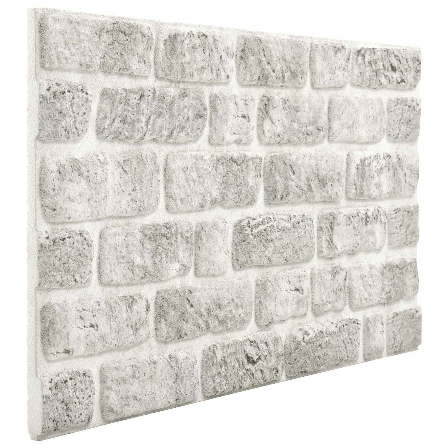 Vægpaneler 10 pcs Lysegrå 100 x 50 cm EPS Skum