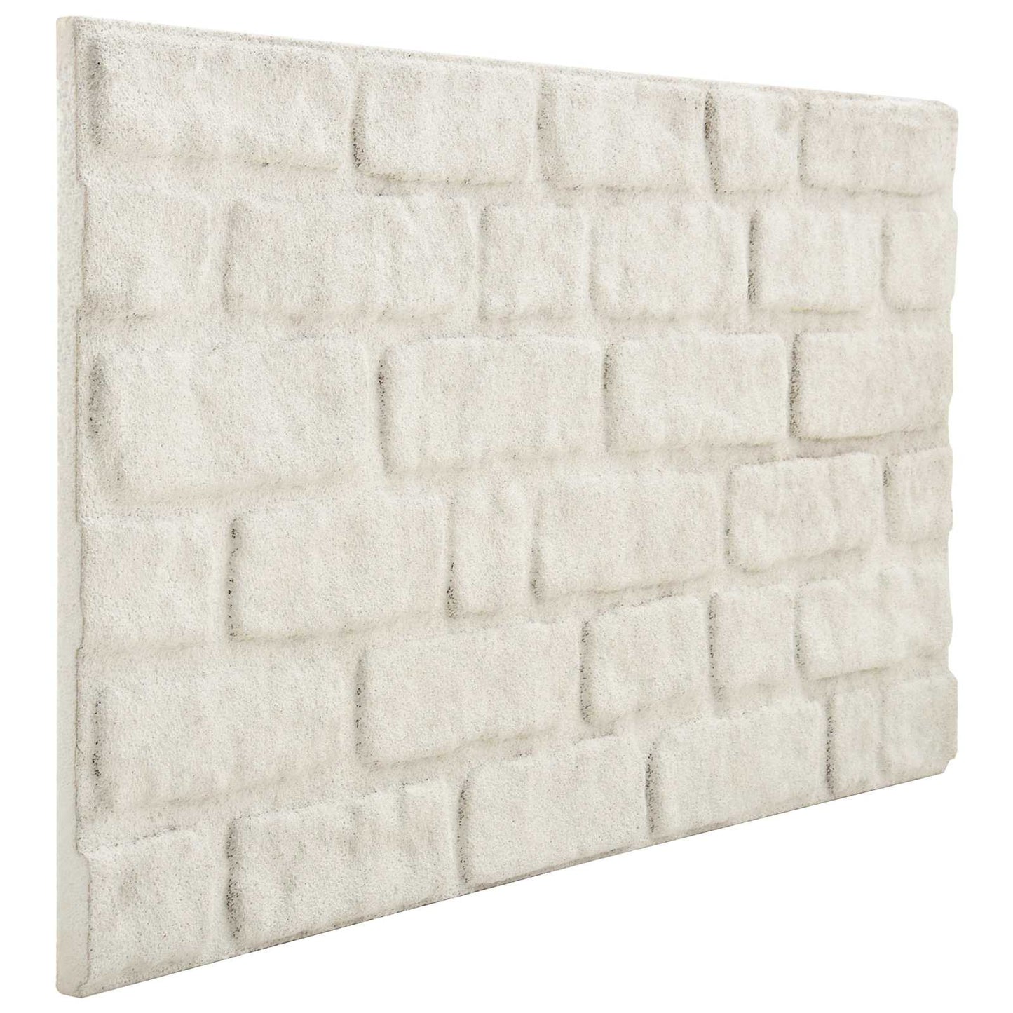 Vægpaneler 10 pcs Hvid 100 x 50 cm EPS Skum