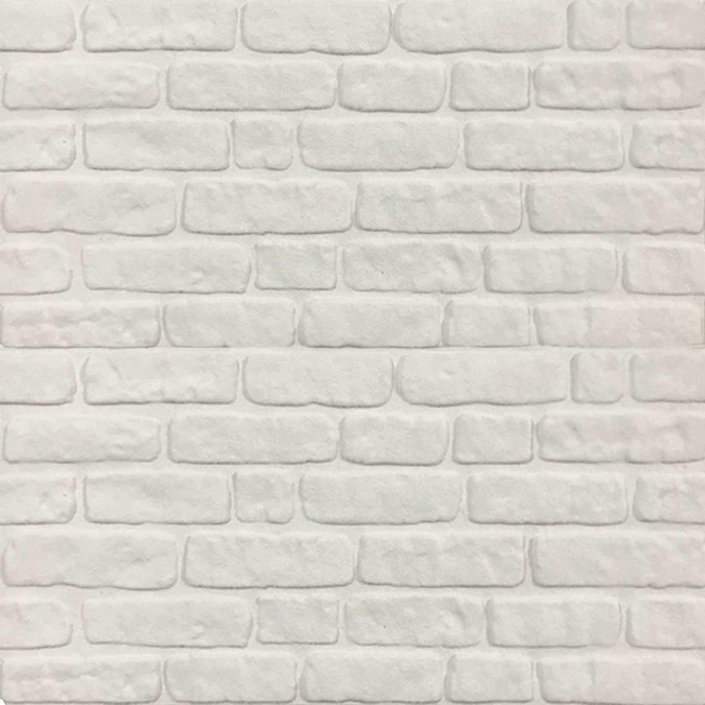 Vægpaneler 10 pcs Hvid 100 x 50 cm EPS Skum