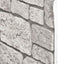 Vægpaneler 10 pcs Grå 100 x 50 cm EPS Skum