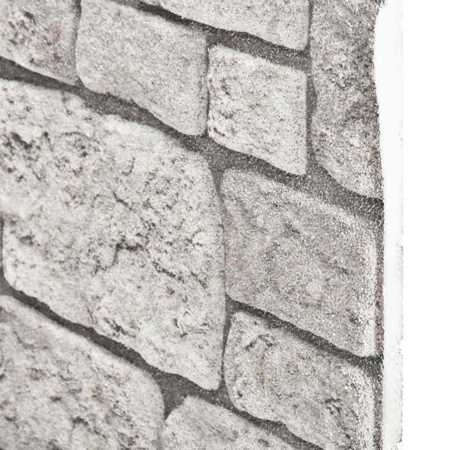 Vægpaneler 10 pcs Grå 100 x 50 cm EPS Skum