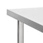 arbejdsbord med hjul til køkken 100x45x85 cm rustfrit stål