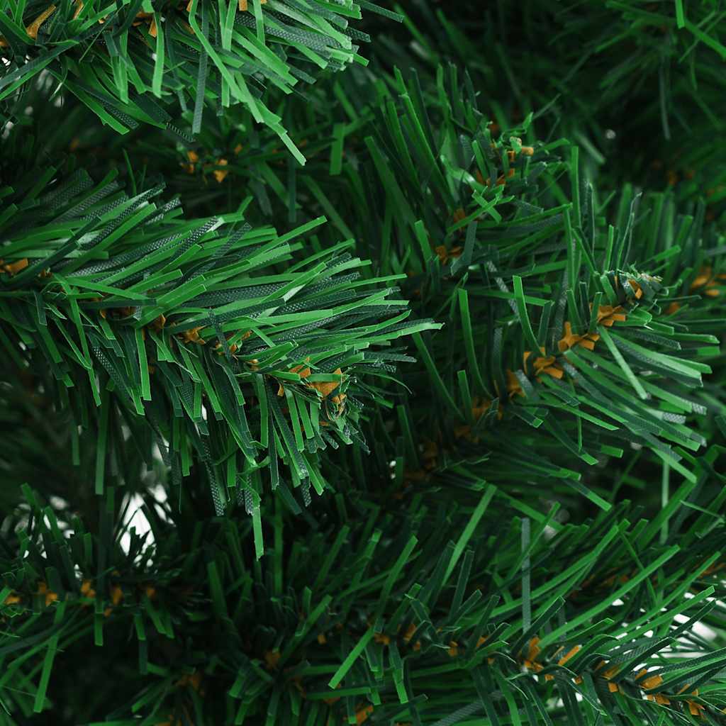 kunstigt juletræ med lys og kuglesæt 180 cm 564 grene