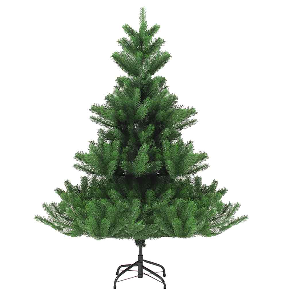 kunstigt juletræ nordmannsgran LED og kuglesæt 180 cm grøn
