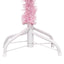 kunstigt juletræ med lys og kuglesæt 180 cm PVC lyserød