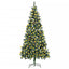 kunstigt juletræ med lys 210 cm
