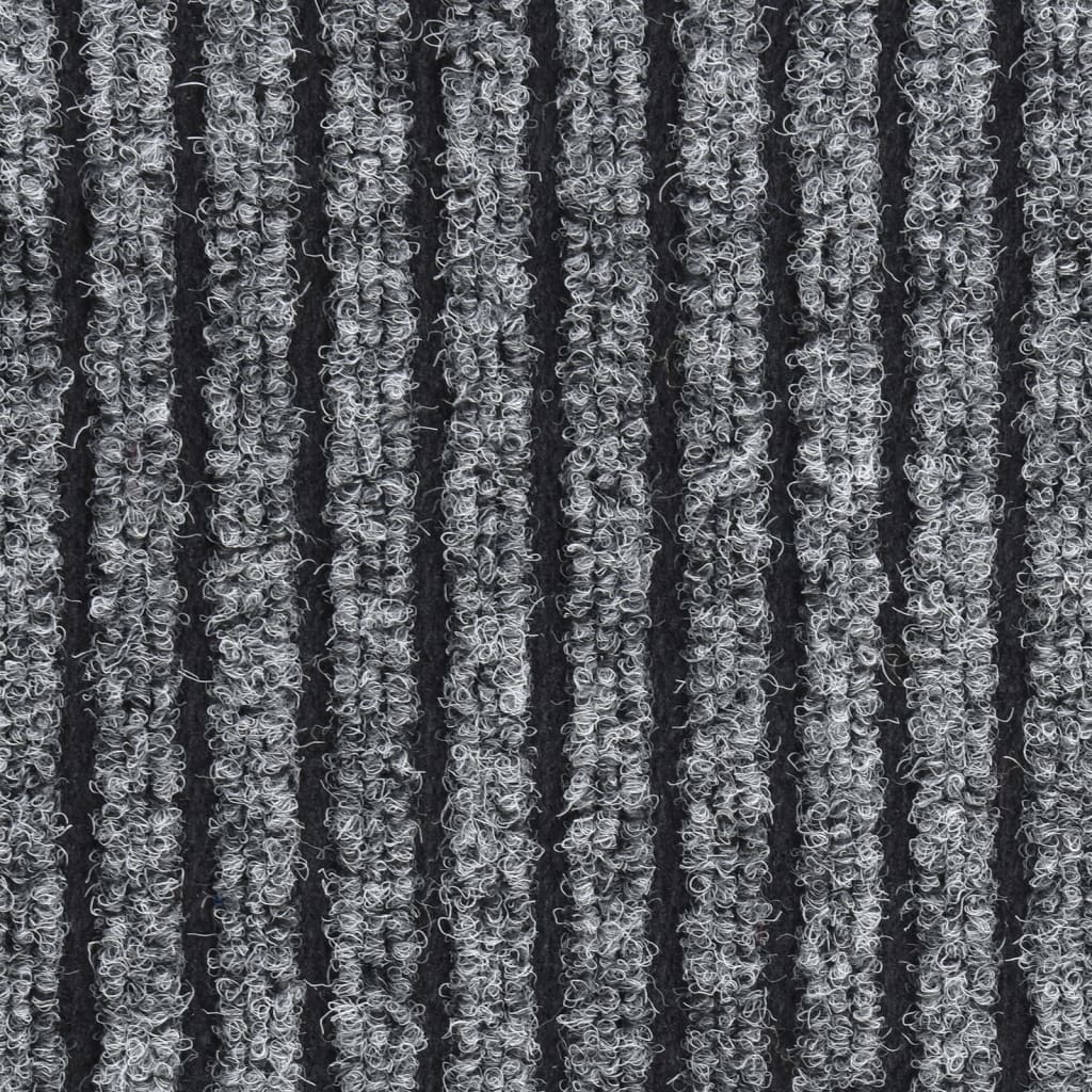 dørmåtte 60x80 cm stribet grå