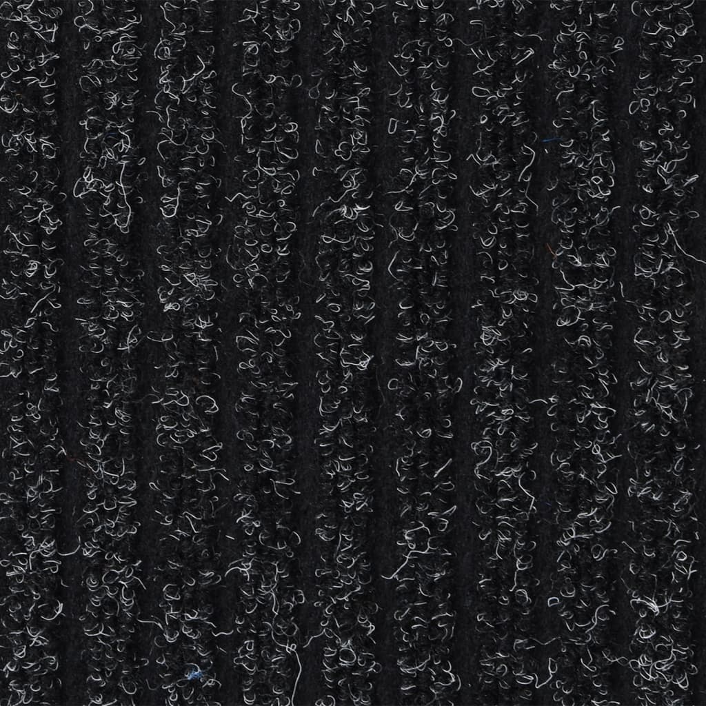 dørmåtte 60x80 cm stribet antracitgrå