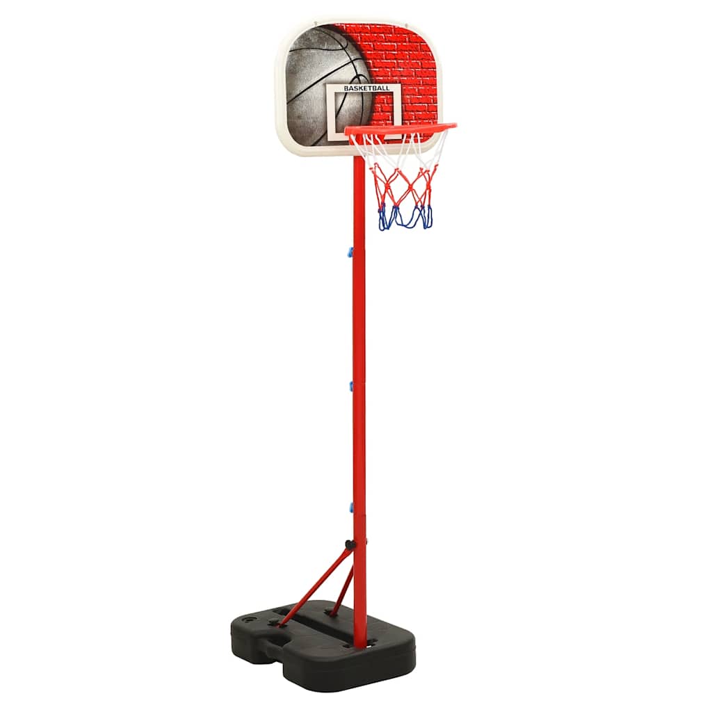 bærbart basketballsæt justerbart 138,5-166 cm billede