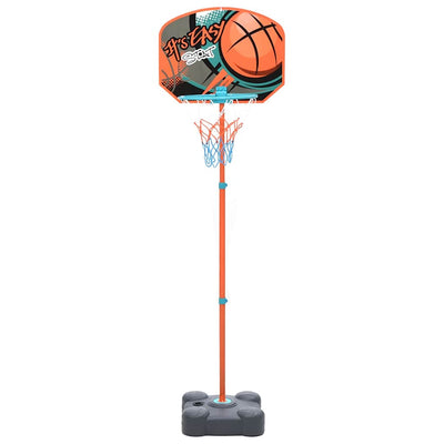 bærbart basketballsæt justerbart 109-141 cm