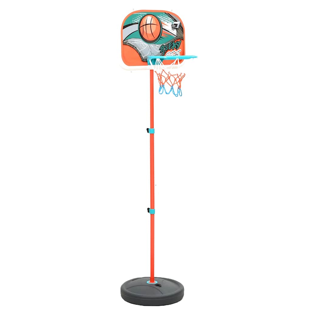 basketballsæt 133-160 cm transportabelt og justerbart billede