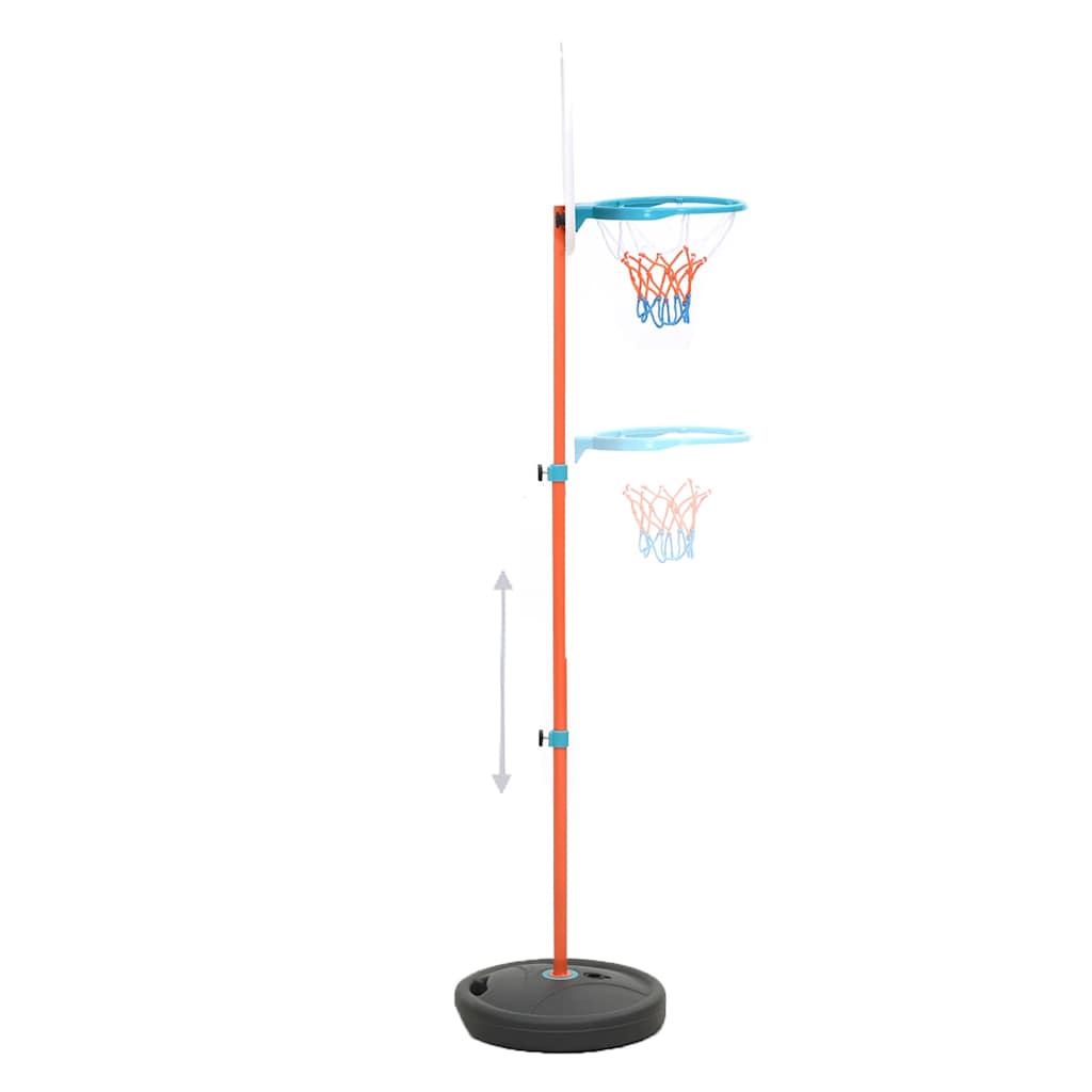 basketballsæt 133-160 cm transportabelt og justerbart
