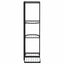 blomsterstativ i 4 niveauer 43x22x76 cm metal sort