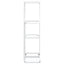 blomsterstativ i 4 niveauer 43x22x76 cm metal hvid