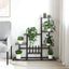 blomsterstativ 94,5x25x88 cm metal sort