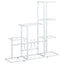 blomsterstativ 94,5x25x88 cm metal hvid