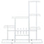 blomsterstativ 94,5x25x88 cm metal hvid