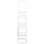 blomsterstativ 94,5x25x88 cm metal hvid