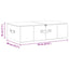 opbevaringskasser 2 stk. 70x40x18 cm stof cremefarvet