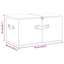 opbevaringskasser 2 stk. 43x34x23 cm stof cremefarvet