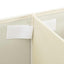 opbevaringskasse 50x30x25 cm stof cremefarvet