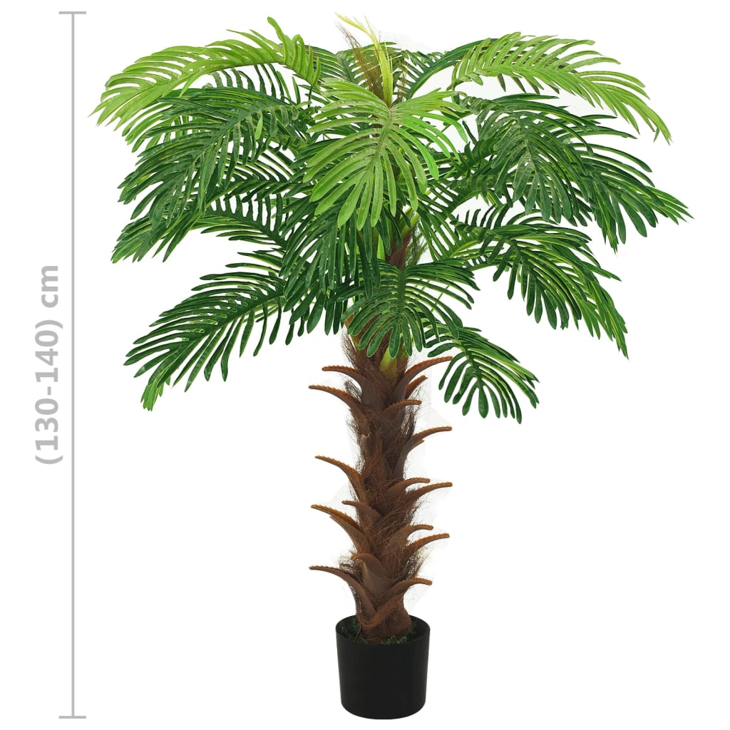 kunstig cycaspalme med potte 140 cm grøn