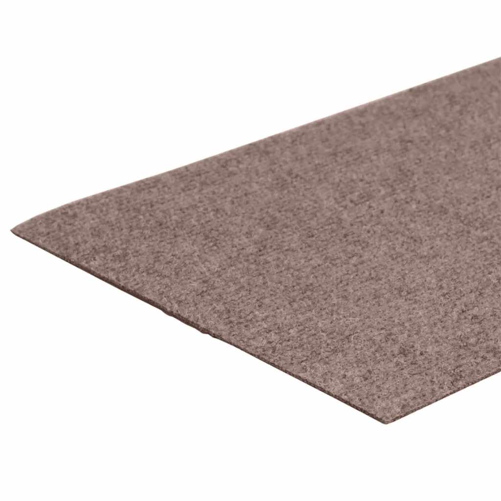 trappemåtter selvklæbende 15 stk. 60x25 cm lysebrune rektangulære