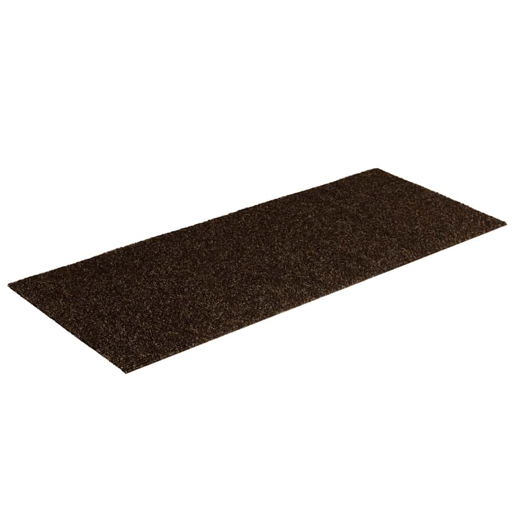 trappemåtter selvklæbende 15 stk. 60x25 cm brune rektangulære
