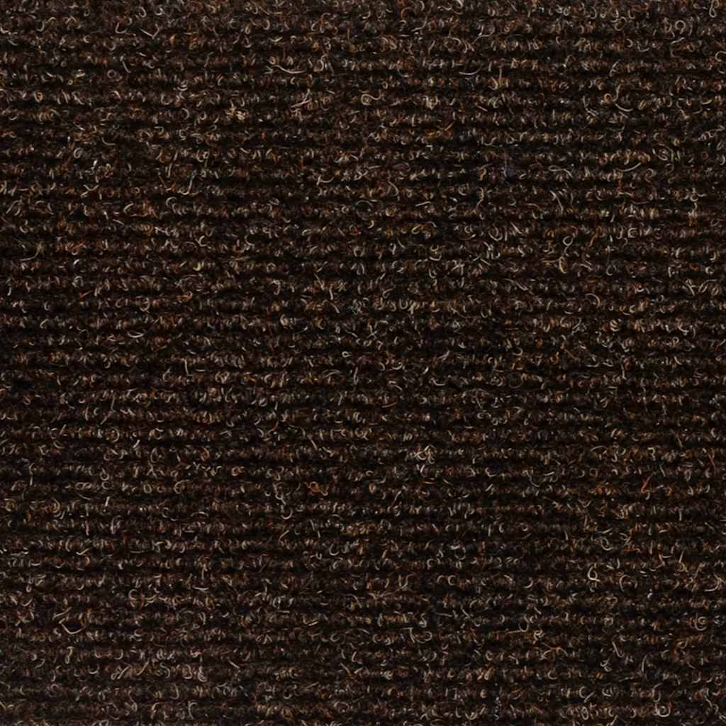 trappemåtter selvklæbende 15 stk. 60x25 cm brune rektangulære