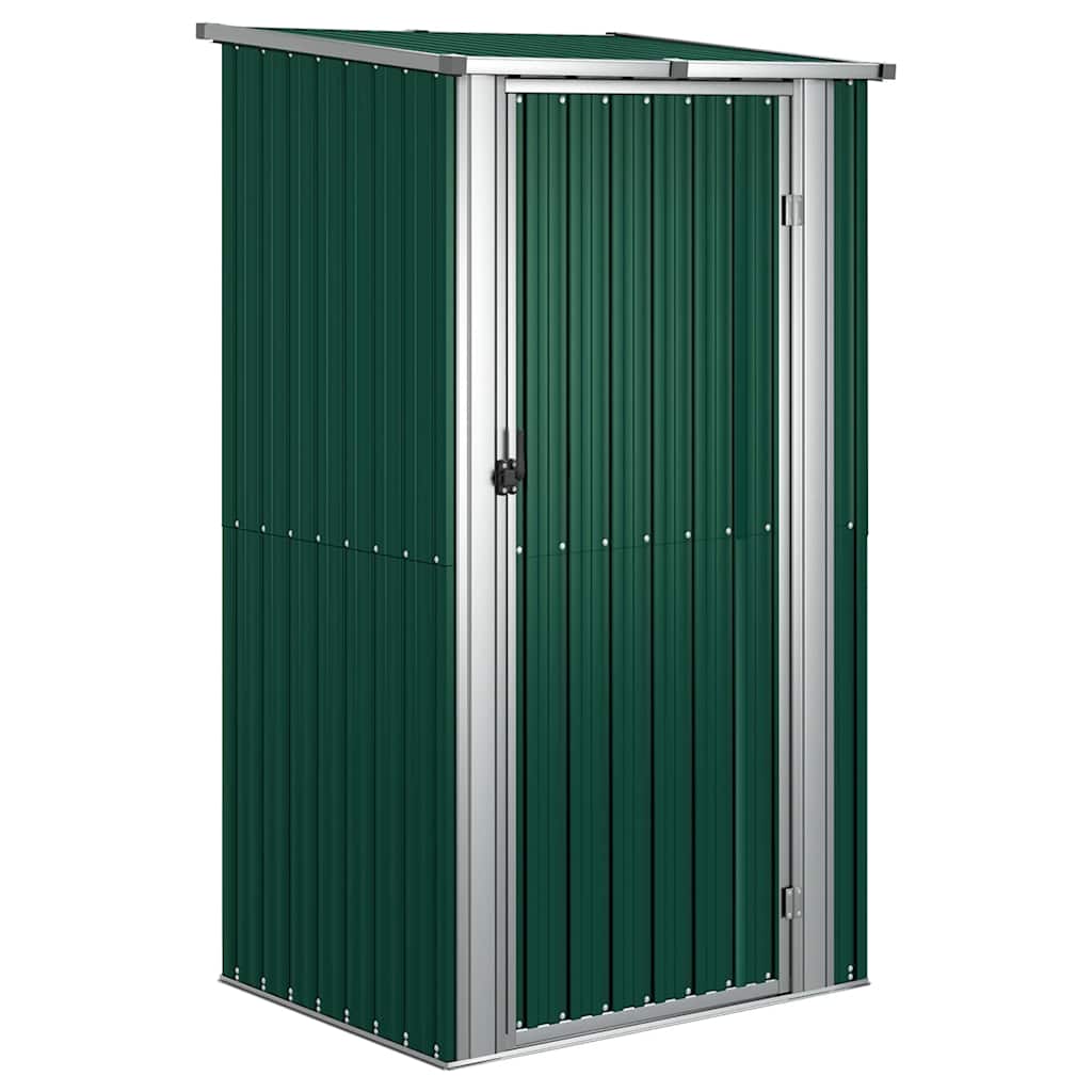 haveskur grøn 118,5x97x209,5 cm galvaniseret stål